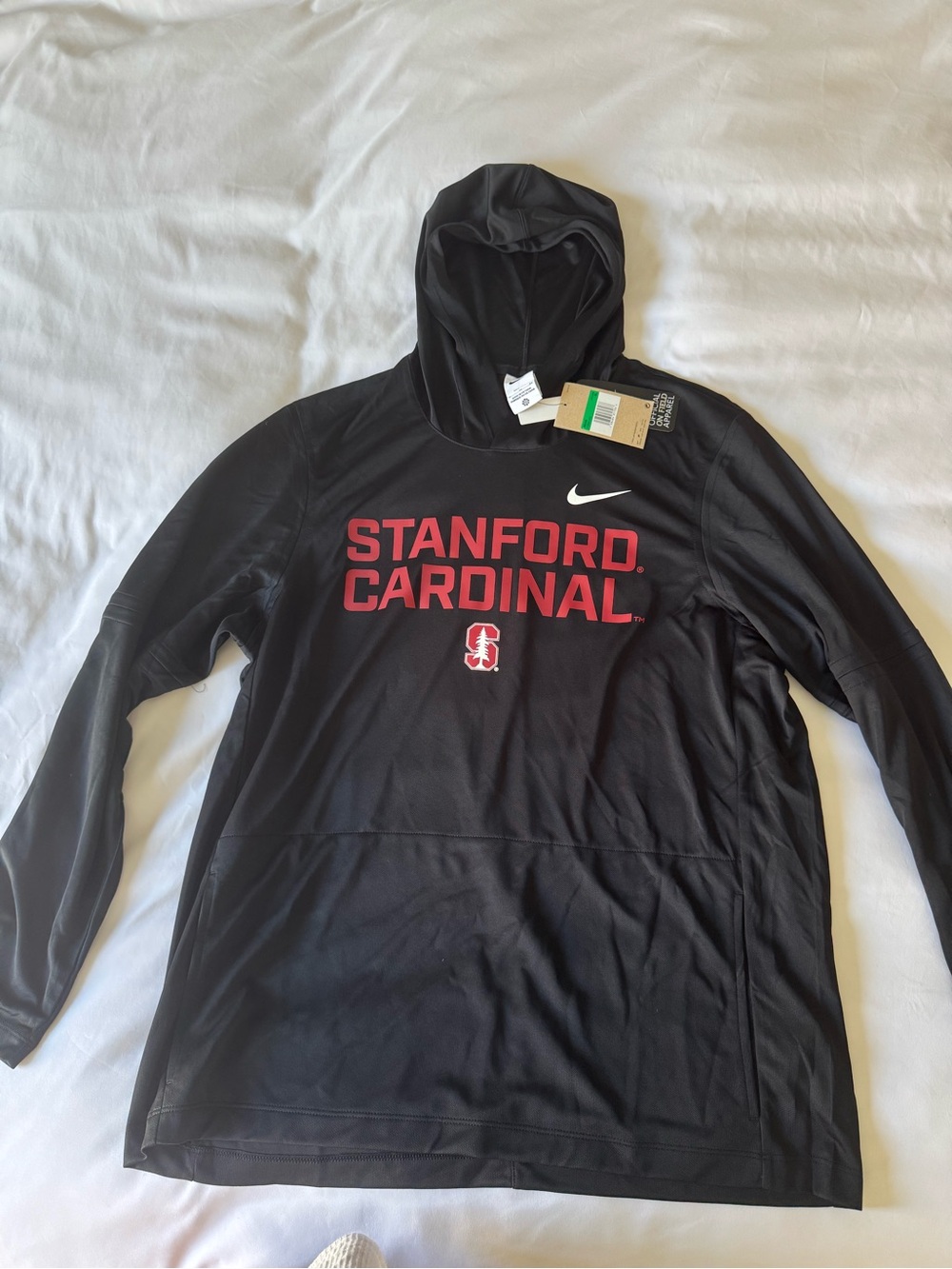 Nike Black Stanford Cardinal lightweight Performance Hoodie